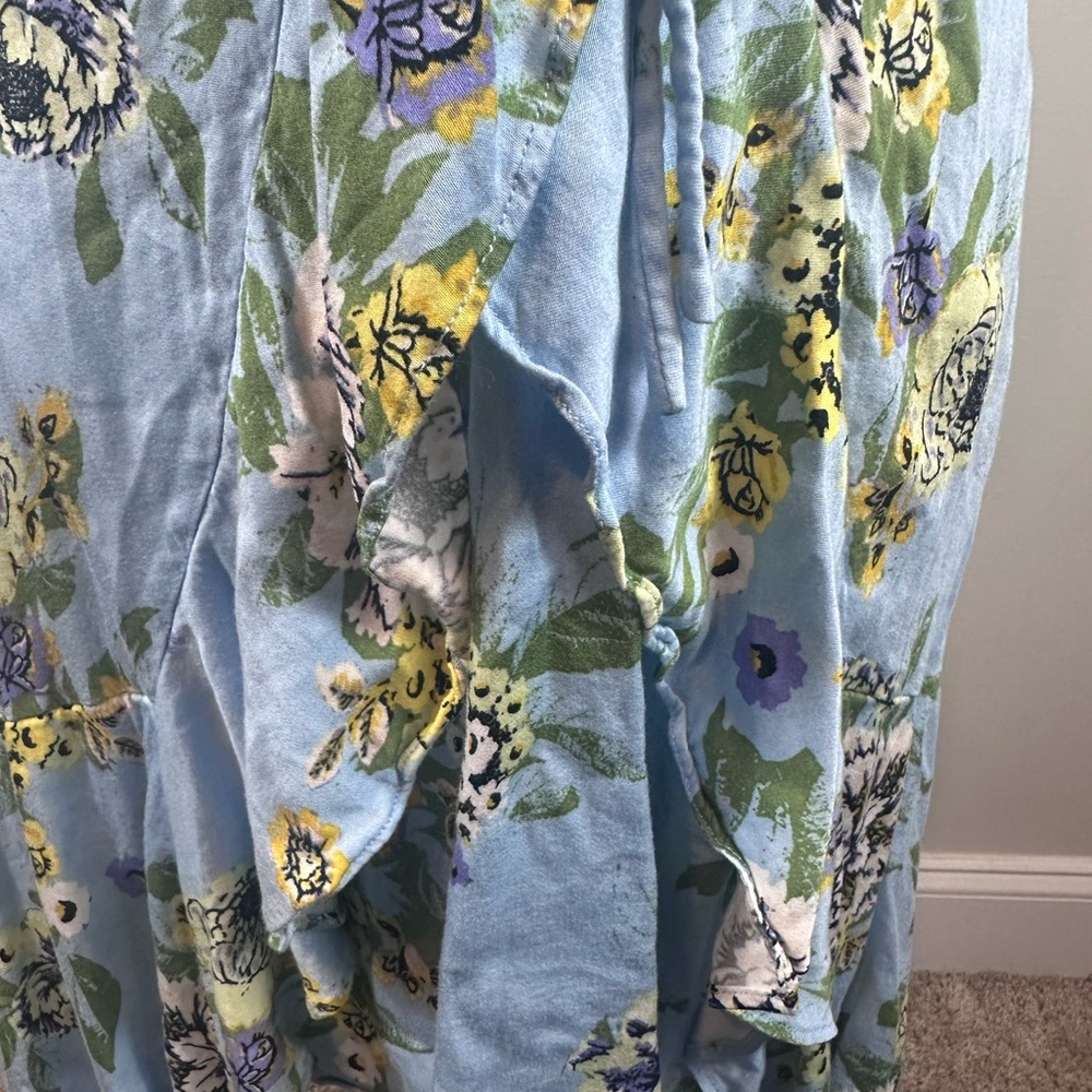 ⭐️Host Pick ⭐️Free People light blue spaghetti strap dress size medium - Picture 7 of 16